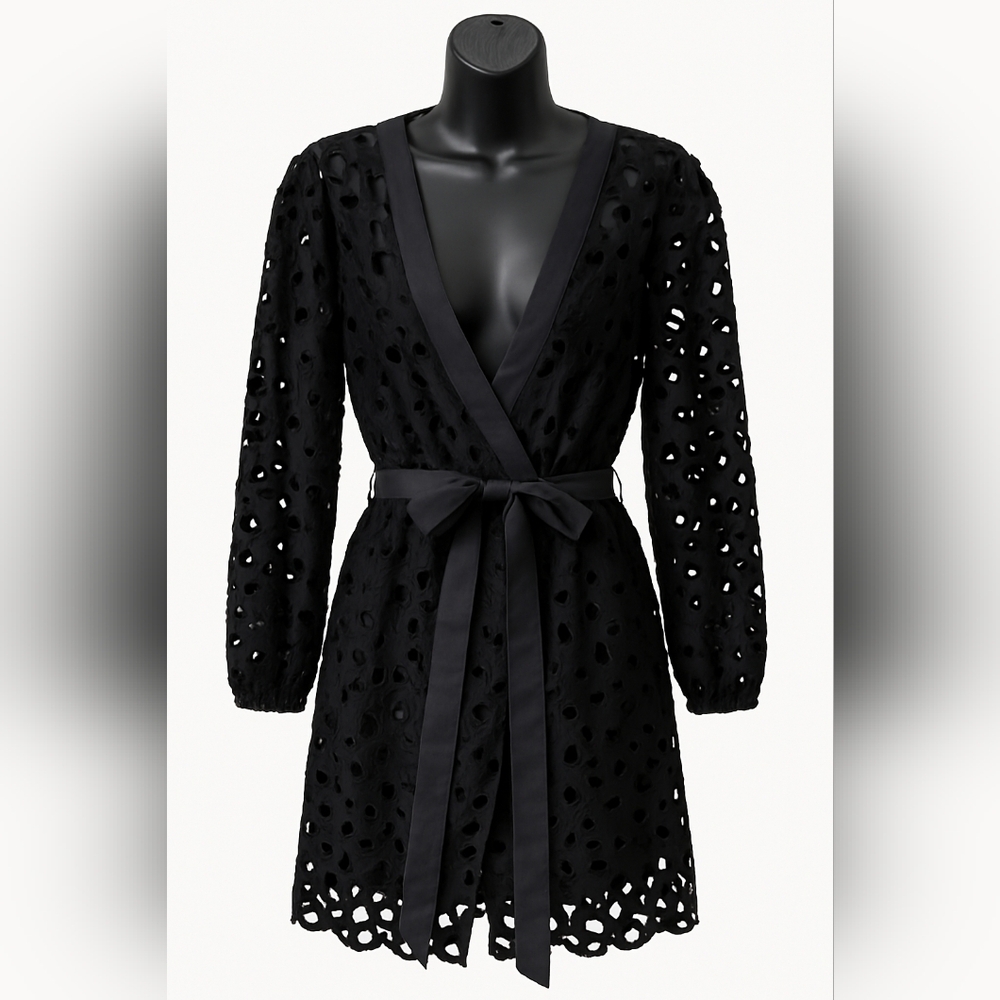 D7 - Eloquii Black Eyelet Dress